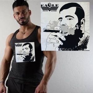 Eagle Wilton Manors Tank Top Small 100% cotton Artwork by Frank Ciabriello